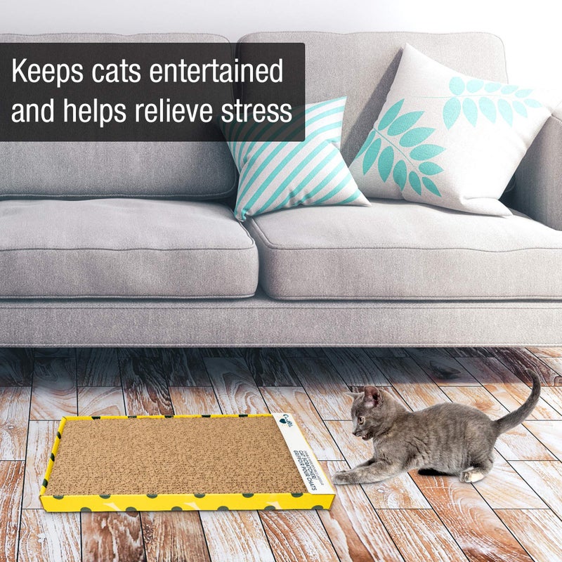 Our Pets Cosmic Cat Scratcher, North-American Grown Catnip Included, Reversible for Twice the Use, 18.13" x 10.13" x 1.25" - Image 3